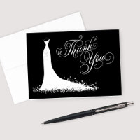 Robes de mariée élégantes noires et blanches pour