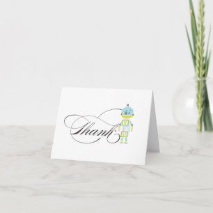 Carte De Remerciements Robot Thank