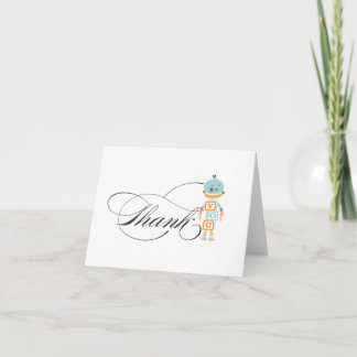 Carte De Remerciements Robot | Thank