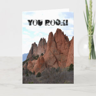 Carte de remerciements rock
