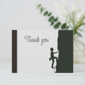 Carte De Remerciements Rock Mountain  Climbing Volunteer Helper Thank You (Debout devant)