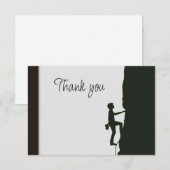 Carte De Remerciements Rock Mountain  Climbing Volunteer Helper Thank You (Devant / Derrière)