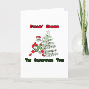 Carte De Remerciements Rockin' Autour De Noël