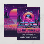 Carte De Remerciements Rockin Vaporwave (Devant / Derrière)