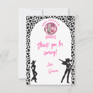 Carte De Remerciements Rodéo de Disco de Cowgirl de Nashville pour Enterr