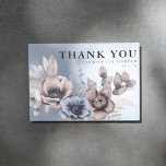 Carte De Remerciements Romantic Elegant Watercolor Floral Non Photo<br><div class="desc">Romantic Elegant Watercolor Floral Non Photo Thank You Card</div>