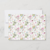 Carte De Remerciements Romantic Floral Monogram Notecard (Dos)
