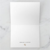 Carte De Remerciements Romantique Bohémien et Pampas Grass Mariage (Intérieur)