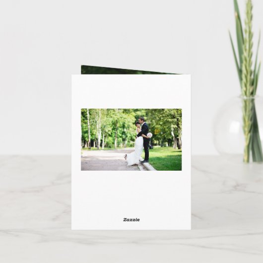 Carte De Remerciements Romantique écriture manuscrite Script élégant Mari (Dos)