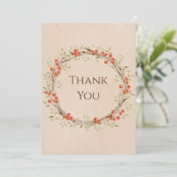 Romantique Floral Script Wreath Simple Mariage