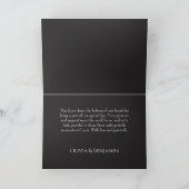 Carte De Remerciements Romantique Médiéval Mariage crâne de vache florale (Intérieur)