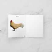 CARTE DE REMERCIEMENTS ROOSTER SKY CLOUDS (Intérieur)