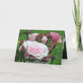 Carte de remerciements rose (Dos)