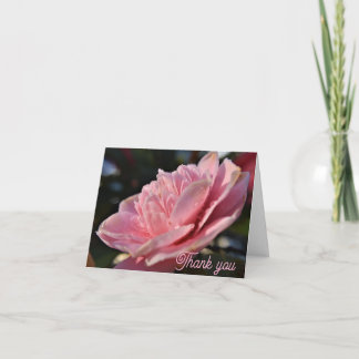 Carte De Remerciements rose