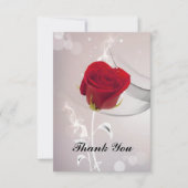 Carte De Remerciements Rose (Devant)