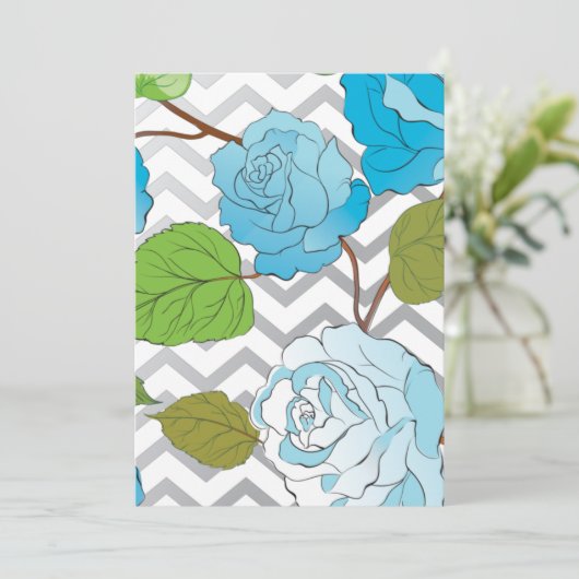 Carte De Remerciements Rose 14 (Debout devant)