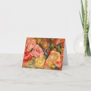 Carte De Remerciements Rose, 1912 par Pierre-Auguste Renoir