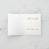 Carte De Remerciements Rose antique (Intérieur)