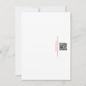 Carte De Remerciements Rose aquarelle juste une note (Dos)