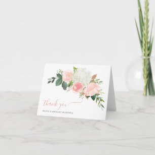 Carte de remerciements Rose Blush