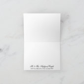 Carte De Remerciements Rose de Bourgogne d'hiver d'automne de notes de (Intérieur)