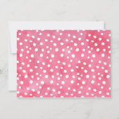 Carte de remerciements rose de Flamant rose (Dos)