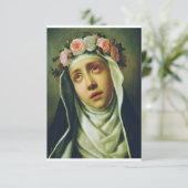 Carte De Remerciements Rose de Lima par Francesco de Mura (Debout devant)