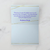 Carte de remerciements rose de perte d'orange (Intérieur)