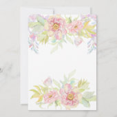 Carte De Remerciements rose du 50e anniversaire de Mariage (Dos)