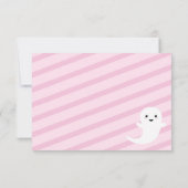 Carte De Remerciements Rose Éffrayant un premier anniversaire (Dos)