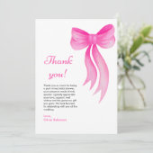 Carte De Remerciements Rose Elle se marie Shower  (Debout devant)