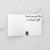 Carte De Remerciements Rose et lumière magique (Intérieur)