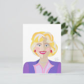 Carte De Remerciements Rose Flat Thank You Card (Debout devant)