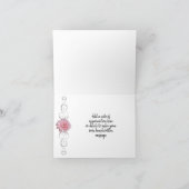 Carte de remerciements rose Gerber Daisy (Intérieur)