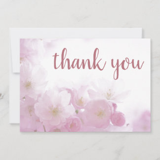 Carte De Remerciements Rose Gold Floral Élégant Moderne Simple Moderne