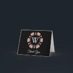 Carte De Remerciements Rose Gold Monogram Poker Chip Casino Mariage<br><div class="desc">Dites merci en style avec ces cartes de remerciement de mariage de casino tendance. La photo et le libellé modèle est facile à personnaliser et votre famille et vos amis seront ravis de recevoir ces fabuleux remerciements.</div>