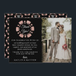 Carte De Remerciements Rose Gold Monogram Poker Chip Casino Mariage<br><div class="desc">Dites merci dans le style avec ces cartes de remerciement mariage moderne et très tendance. Le texte et la photo modèles sont faciles à personnaliser et votre famille et vos amis seront ravis de recevoir ces fabuleux remerciements.</div>