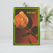 Carte de remerciements Rose gothique (Debout devant)