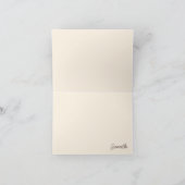 Carte De Remerciements Rose jaune unique à l'aquarelle (Intérieur)