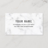 Carte de remerciements rose marbre  (Dos)