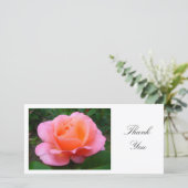 Carte De Remerciements Rose-Merci (Debout devant)