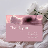 Carte De Remerciements Rose moderne Mauve Dusty