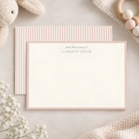 Rose Pâle Rayé De La Nurserie Cadeau Baby Shower P