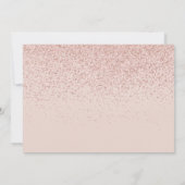 Carte De Remerciements Rose Parties scintillant d'or Photo Première commu (Dos)