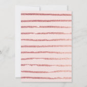 Carte De Remerciements Rose Parties scintillant or mignonne Script Gradua (Dos)