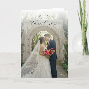 Carte De Remerciements Rose Romantique Photo