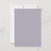 Carte De Remerciements Rose rose rose sur Dusty Lilac (Dos)