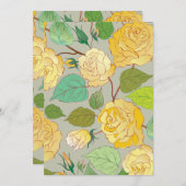 CARTE DE REMERCIEMENTS ROSES 1 (Devant / Derrière)