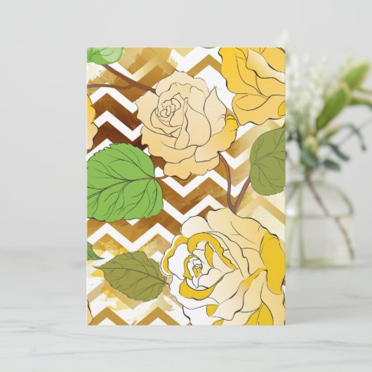 Carte De Remerciements Roses 10 (Debout devant)