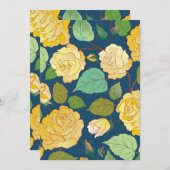 CARTE DE REMERCIEMENTS ROSES 2 (Devant / Derrière)